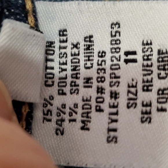 Paris Blues 5 pocket straight leg jeans Junior size 11 - Picture 11 of 14